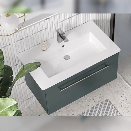 Тумба под раковину подвесная Velvex Posse tp.POS.OSK.85.1Y верде, 85 см, артикул tp.POS.OSK.85.1Y верде