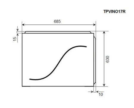 Торцевая панель TIMO (TPVINO17R), артикул TPVINO17R