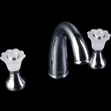 Смеситель для раковины на 3 отверстия,  Camelia хром_Комплект, артикул 277-Camelia