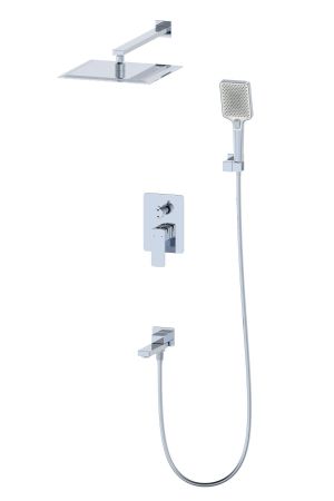 Душевая система встраиваемая WONZON & WOGHAND EDGE, Хром (WW-88939003-CR), артикул WW-88939003-CR