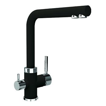 Смеситель для кухни с подключением фильтра Florentina АРЕС 333.19H.2123.302, антрацит