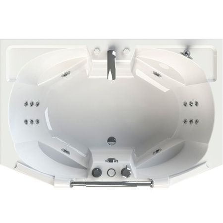 Акриловая ванна Radomir Конкорд 180x120 с гидромассажем Bronze