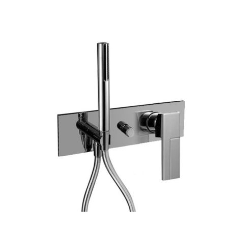 Fantini AR/38 Смеситель для душа, встраиваемый, на 2 источника, (наружняя часть), цвет: хром, артикул 38 02 3384SB