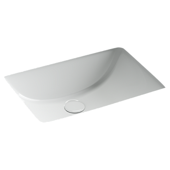 Раковина встраиваемая снизу Ceramicanova Эра (Era), с отверстием слива - перелива 515x380x195 мм, белый, арт.CN15001