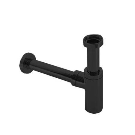 Сифон, Globo, тип сифона-бутылочный, размер ввод/отвод-1 1/4", цвет-черный матовый, артикул RA051AR