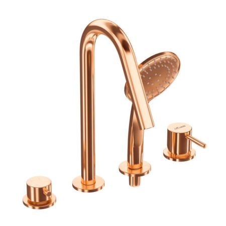 Смеситель на борт ванны LEAF-BVDM4-L, артикул LEAF-BVDM4-L-NOP