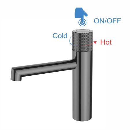 Смеситель для раковины Desire VBF-1D3GM, вороненая сталь, артикул VBF-1D3GM