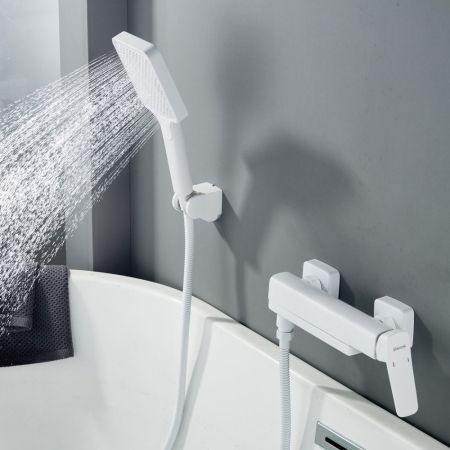 Смеситель для ванны Shevanik S9952C, белый, артикул S9952C