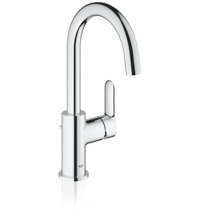 Смеситель для раковины GROHE BauEdge со сливным гарнитуром, размер L, хром (23093000)