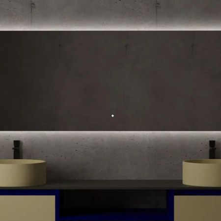 SALINI Зеркало для ванны OMBRA с LED подсветкой 2000х700х25 мм, влагостойкое AGC Сrystalvision, сенс выкл, крепления,обогрев, антизапот