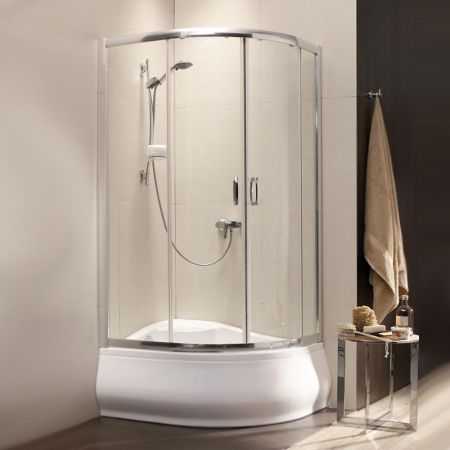 Душевой уголок Radaway Premium Plus E 1700 100x80 профиль Хром стекло прозрачное, артикул 30481-01-01N