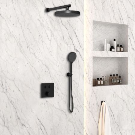 Душевой комплект Inspire VSFW-4I212RMB встраиваемый, двухрежимный, черный, артикул VSFW-4I212RMB