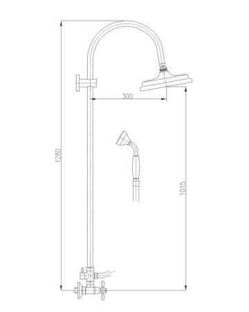 Душевая система Rav Slezak Morava MK181.5/3Z, артикул MK181.5/3Z