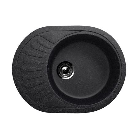 Кухонная мойка Ulgran U-107м-308, черный, артикул U-107m-308