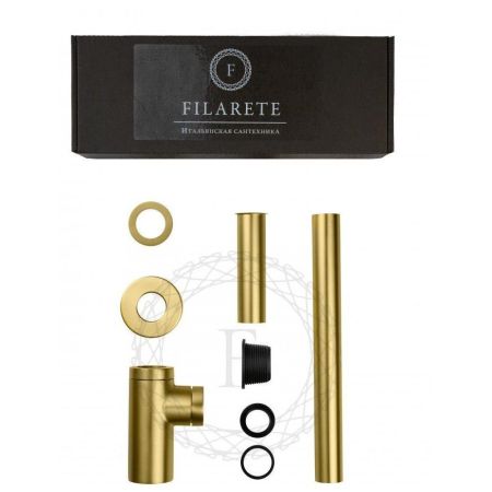 Сифон для раковины FILARETE FL70MG, матовое золото, артикул FL70MG