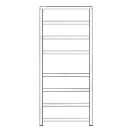 Электрический полотенцесушитель Grota Calore 527х1200 Хром