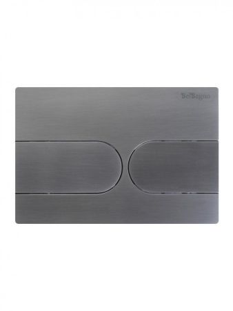 Кнопка смыва BELBAGNO BB-11-GM, оружейная сталь, артикул BB-11-GM