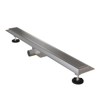 Лоток душевой, горизонтальный выпуск, комбинированный затвор, перфорированная решетка, 800мм, хром, IDDIS, (975A8SB10DZ)