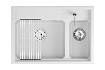 Кухонная мойка GRANULA кварц (7302i, АРКТИК)