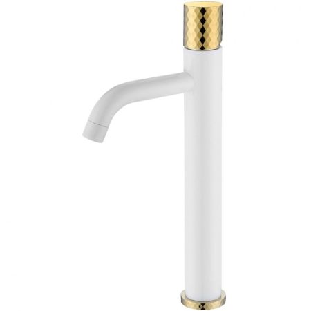 Смеситель STICK для умыв. выс. WHITE DIAMOND GOLD_Комплект