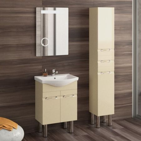 Шкаф пенал SanVit Прима 30 pprim в цвете Ral витые ручки Шоколад