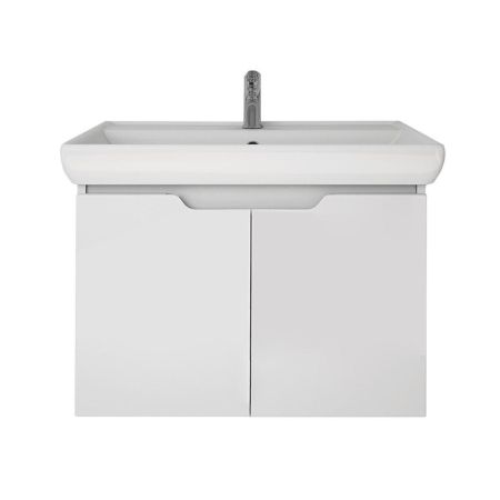 Тумба с раковиной подвесная Dreja Q(D) 70 см, белый, артикул 99-1002-com