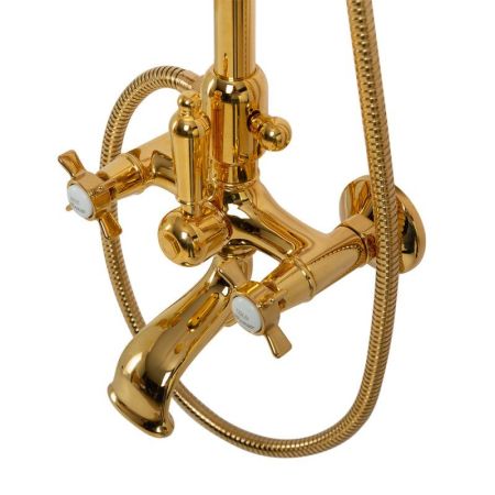 Душевая стойка со смесителем, верхним и ручным душем CEZARES LORD-CVD, артикул LORD-CVD-02-Bi