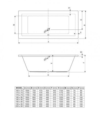 PLANE, артикул PLANE-190-90-MF-R