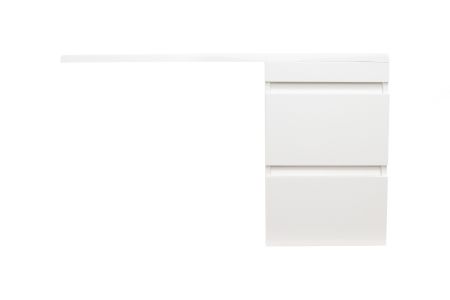 Тумба подвесная "Даллас 100", Люкс белая, PLUS, ЭМАЛЬ