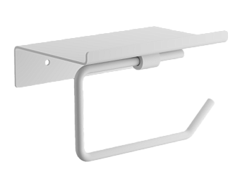 Держатель для туалетной бумаги с полкой BELZ B9001-8, белый
