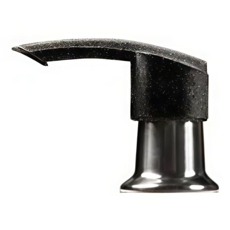 Дозатор для кухонной мойки GranFest 001 "Плоский", черный, артикул 001 черный