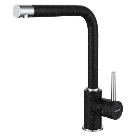Смеситель для кухни GranFest 3651, черный
