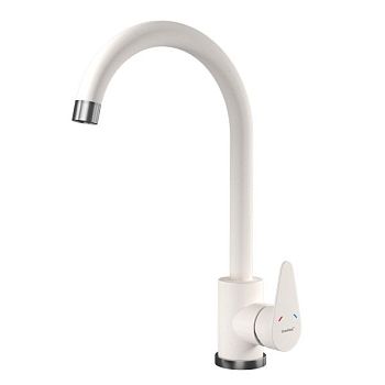 Смеситель для кухни GranFestGF-Z-5412, белый