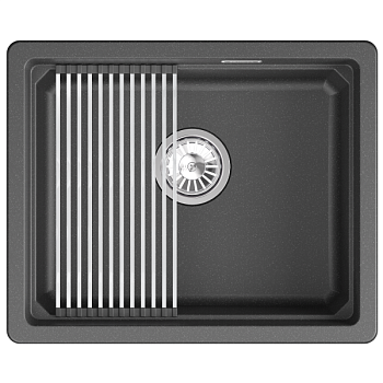 Кухонная мойка GRANULA кварц (5501iU, ЧЁРНЫЙ)