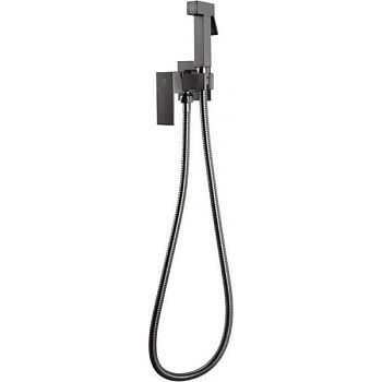Гигиенический душ со смесителем встраиваемый FILARETE Fing FL101BG, графит