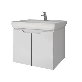 Тумба под раковину подвесная Dreja Q(D) 60 см, белый