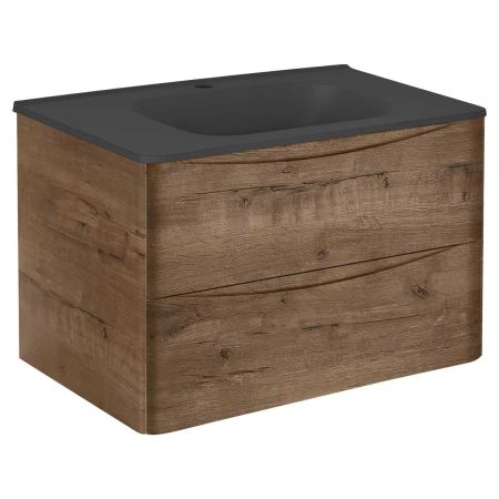 База под раковину Paola 800 подвесная, 2 выкатных ящика soft close, V.Oak, артикул VMC-2P800VO