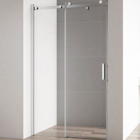 Душевая дверь Cezares Stylus Soft BF-1 140 профиль Хром стекло прозрачное, артикул STYLUS-SOFT-BF-1-140-C-Cr