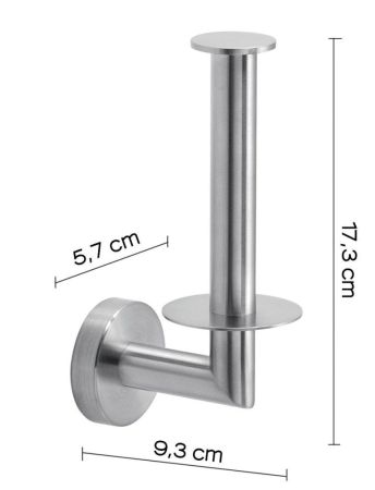 Gedy Project, бумагодержатель вертикальный, цвет зачищенный хром, артикул 5024/02(38)