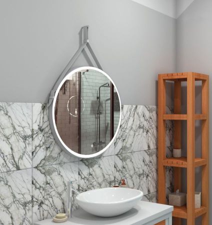 Зеркало с подсветкой ART&MAX MILAN AM-Mil-650-DS-F, артикул AM-Mil-650-DS-F