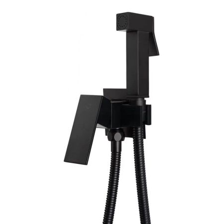 Гигиенический душ со смесителем встраиваемый FILARETE Fing FL101BL, черный