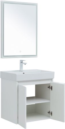 Мебель для ванной Aquanet Nova Lite 60 белый глянец (2 дверцы), артикул 00302532