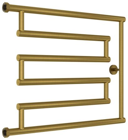 Полотенцесушитель водяной High-Tech model "L+" 500х650 (Состаренная ЛАТУНЬ), артикул 051-4052-5065