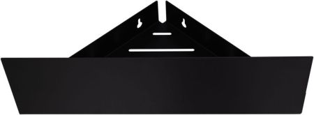 Полка Aquanet Магнум Н 28x28 черная матовая, угловая, артикул 00341536