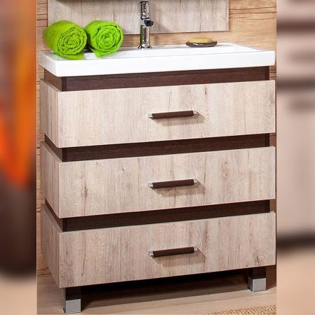 Комплект мебели для ванной Бриклаер ТЕХАС 80, кантри/венге, артикул ТЕХАС 80