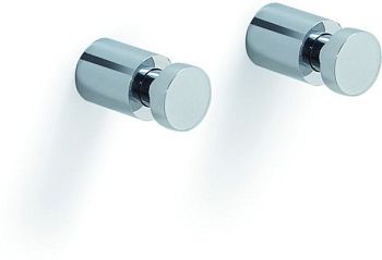 Gedy, набор из 2-х коротких крючков, цвет хром