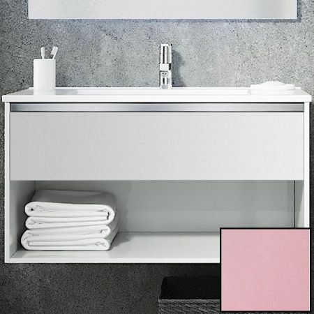 Тумба с раковиной SanVit Контур 80 kkont080 в цвете Ral подвесная Розовый глянец Тумба с раковиной SanVit Контур 80 kkont080 в цвете Ral подвесная Розовый глянец