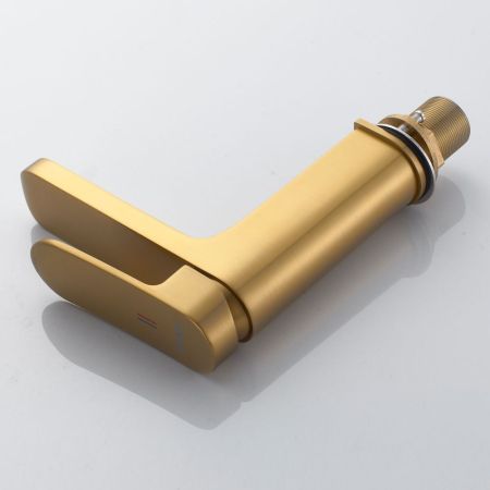 Смеситель для раковины Shevanik S4501G, золотой сатин, артикул S4501G