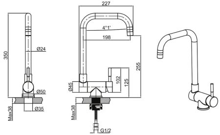 Смеситель для кухни Allen Brau Fenster 5.60003-00 хром, артикул 5.60003-00