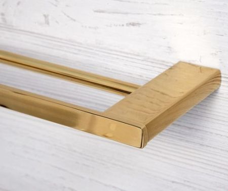 Полотенцедержатель WasserKRAFT Sauer K-7940 двойной Золото глянцевое, артикул K-7940